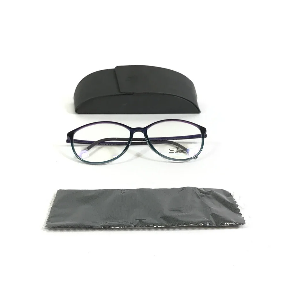 Silhouette Eyeglasses Frames SPX 1604 75 4010 Illusion Tricolore Grape 54-14-135